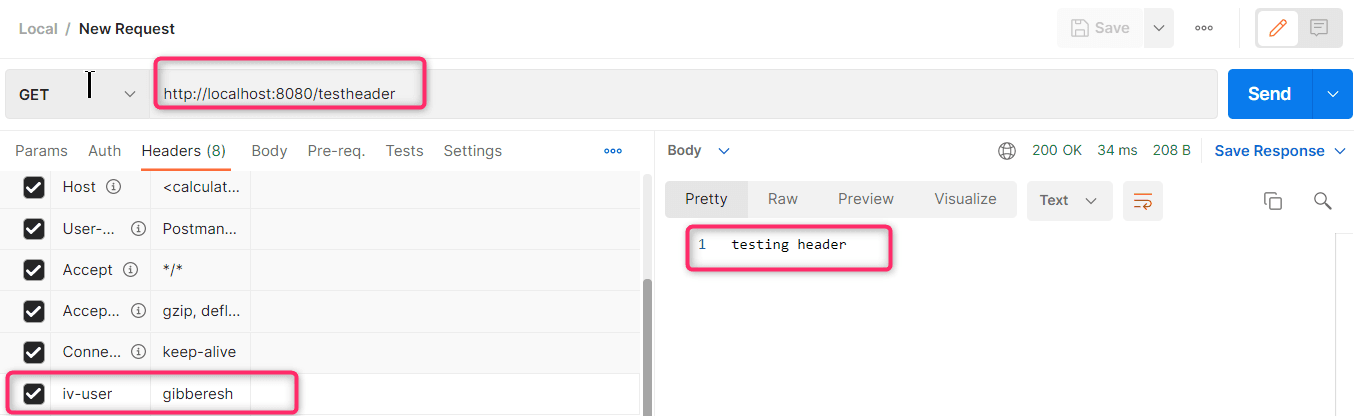 SpringBoot : Request Header